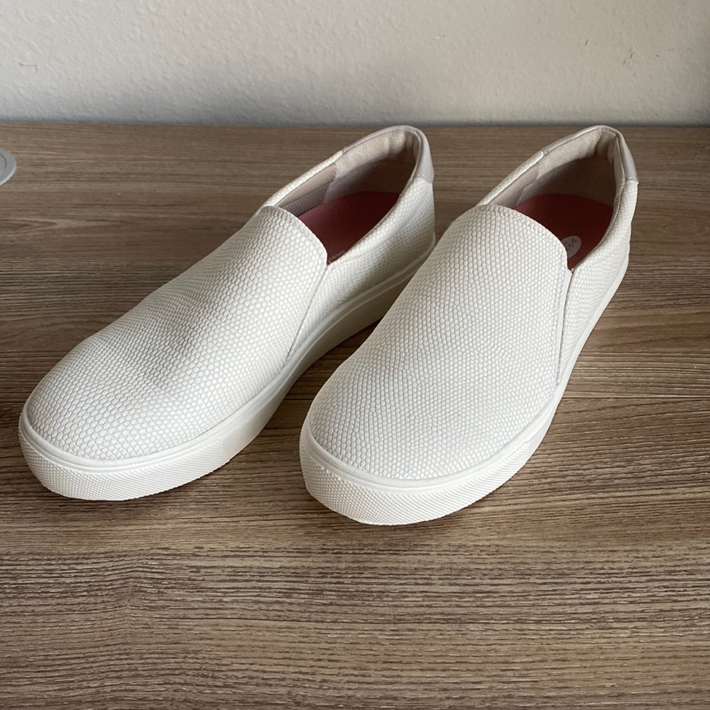 White Dr. Scholls Slip-On Shoes